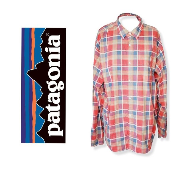 Patagonia Other - PATAGONIA Red/Blue Organic Cotton Plaid Shirt
